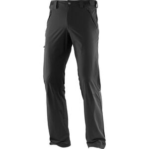 Salomon Wayfarer Pant Mens 34 x 33 Black Stretch Shell Climawind Hiking Climbing